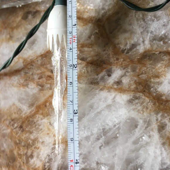 Warm White Icicle String Lights - Picture 3 of 8